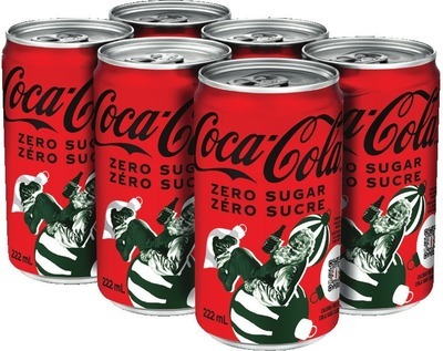 3,27 $ était 3,77 $, Coca-Cola zéro sucre 222mL Mini-Canettes