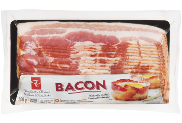 Prix bas de circulaire 8,99$, Bacon 500 g