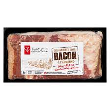 Prix bas de circulaire 16,99 $, Bacon à l’ancienne 1 kg