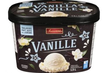 4,44 $ était 7,29 $, Crème glacée à la vanille  1,5 L