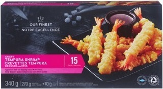 Prix bas de circulaire 11,27 $, Crevettes tempura croustillantes