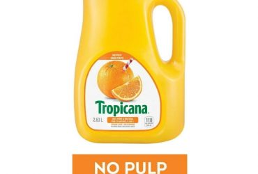 6,78$ était 7,78$, Jus d’orange Tropicana pur à 100 % sans pulpe, 2,63 L