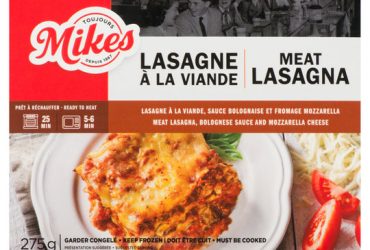 Prix bas de circulaire 5.49$,  Lasagne à la Viande, 275-g
